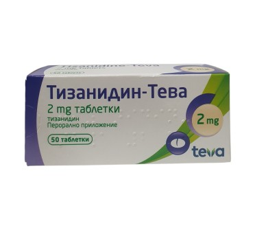 ТИЗАНИДИН TEVA TABL 2 MG X50